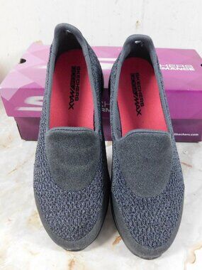 Skechers Black Charcoal Go Walk 4 Pursuit Walking Shoe New sz 7